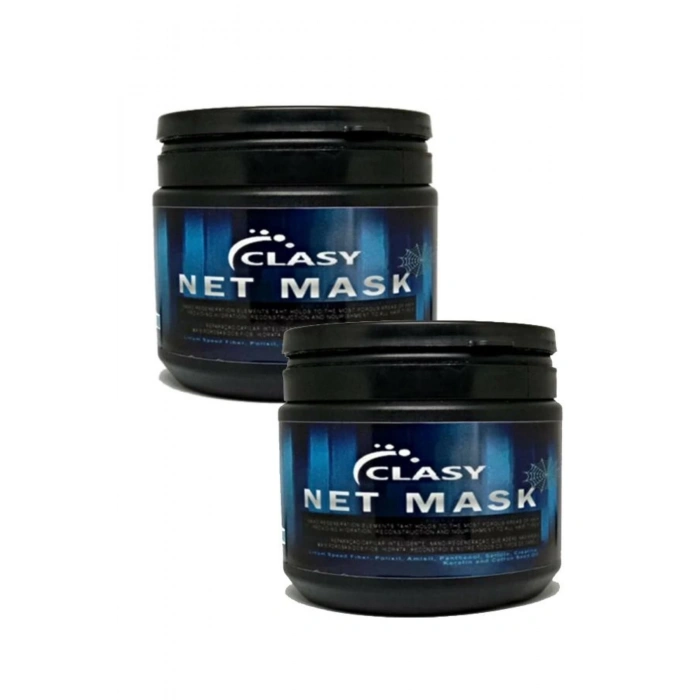 Clasy Net Mask Dolgun Ve Haçimli Saçlara Bakım Maskesi 450 ml 2 Adet