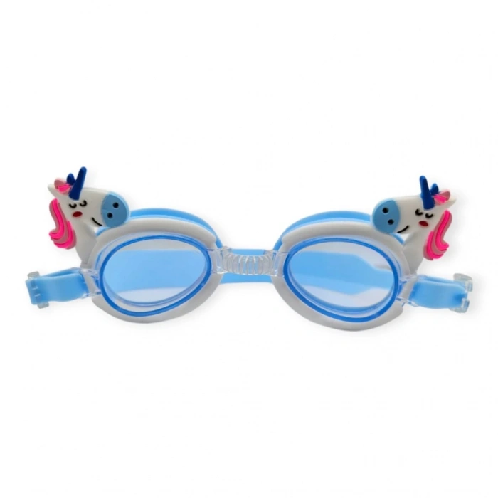 Çocuk Yüzücü Gözlüğü Silikon Taşıma Çantalı Pony - 9014