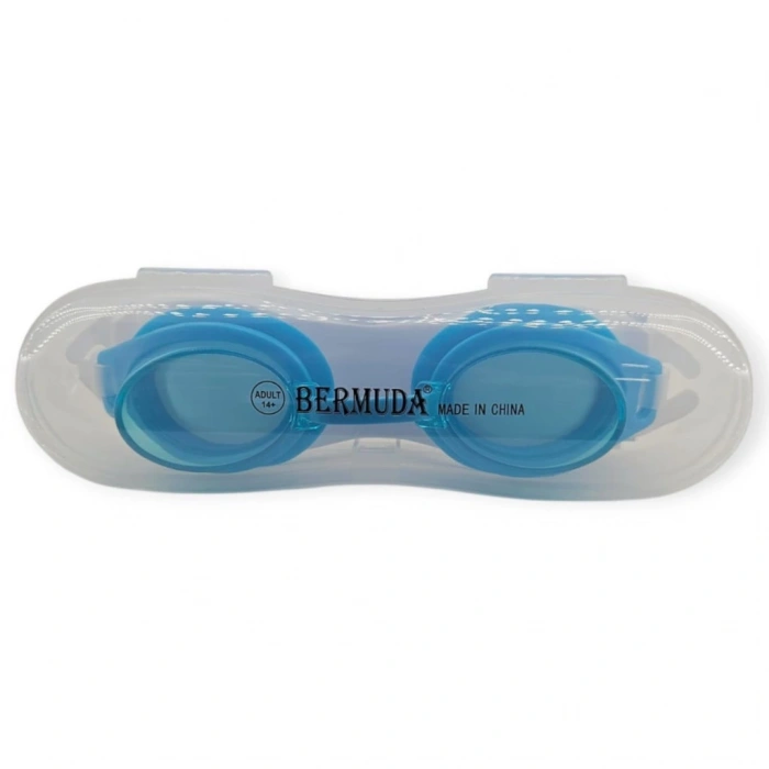 Çocuk Yüzücü Gözlüğü Silikon Taşıma Çantalı TURKUAZ - XH1300