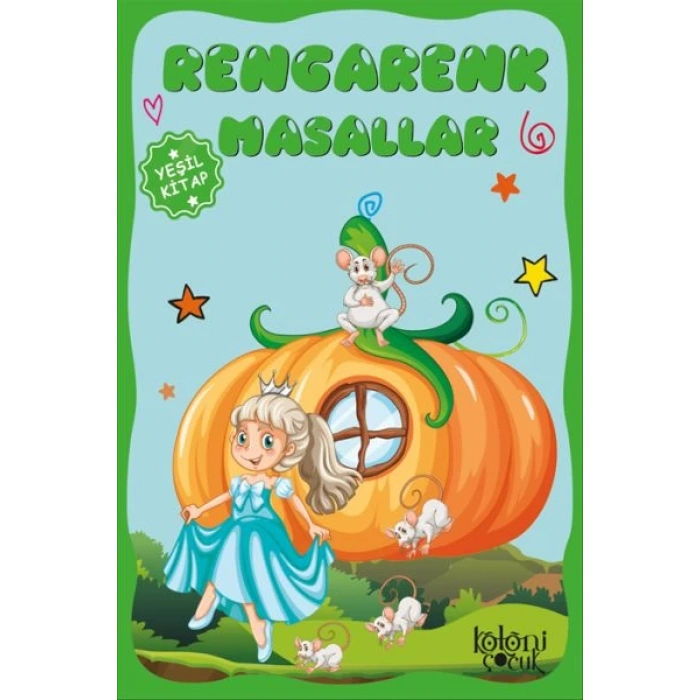 Çocuklar için Hayal ve Odak Geliştirici Rengarenk Masallar Yeşil