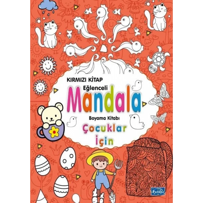 Çocuklar İçin Mandala Kırmızı