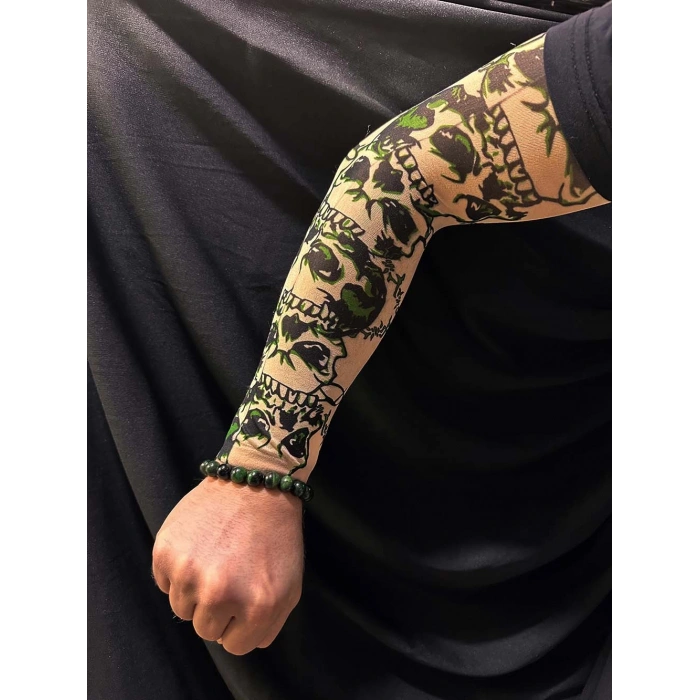 Çorap Dövme Giyilebilir Kol Bacak Dövmesi Likralı 2 Adet Model 15