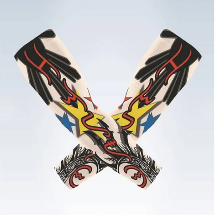 Çorap Dövme Giyilebilir Kol Bacak Dövmesi Likralı 2 Adet Model 22