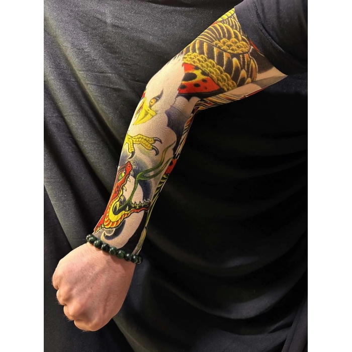 Çorap Dövme Giyilebilir Kol Bacak Dövmesi Likralı 2 Adet Model 23