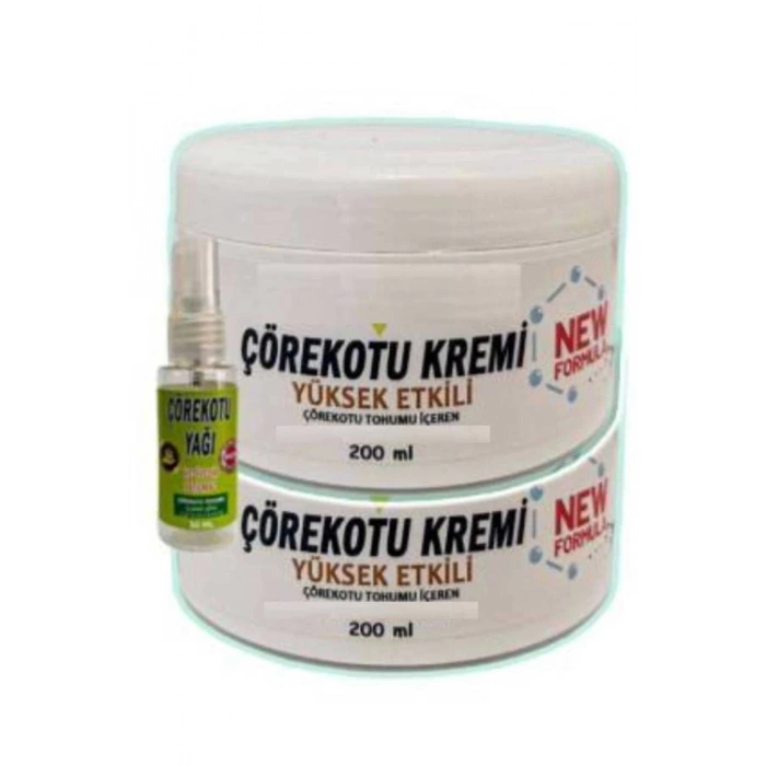 Çörek Otu Adale Sızıları İçin Masaj Bakım Kremi 2x200 ml+30 ml Çörek Otu Yağ ile