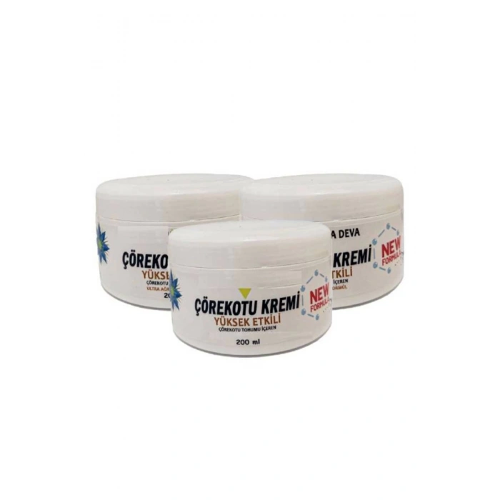 Çörek Otu Kremi White Box 200 ml Vucut Sızısı Dındırıcı Bakım Masaj Kremi x 3 ad