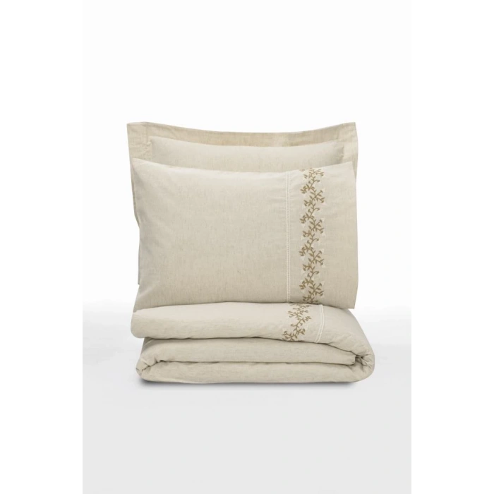 Cotton Keten Çift Kişilik Nev Takımı Darian