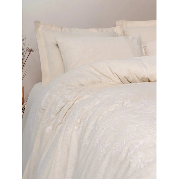 Cotton Keten Çift Kişilik Nev Takımı Kivora