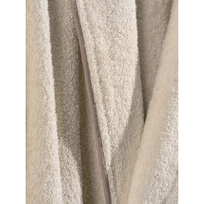 Deluxe Single Bornoz Seti Krem 8680108056677