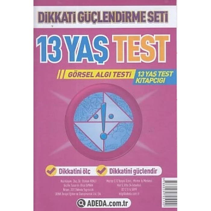 Dikkati Güçlendirme Seti 13 Yaş Test