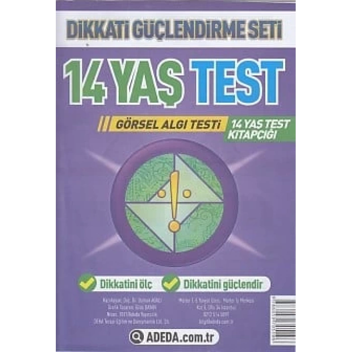 Dikkati Güçlendirme Seti 14 Yaş Test