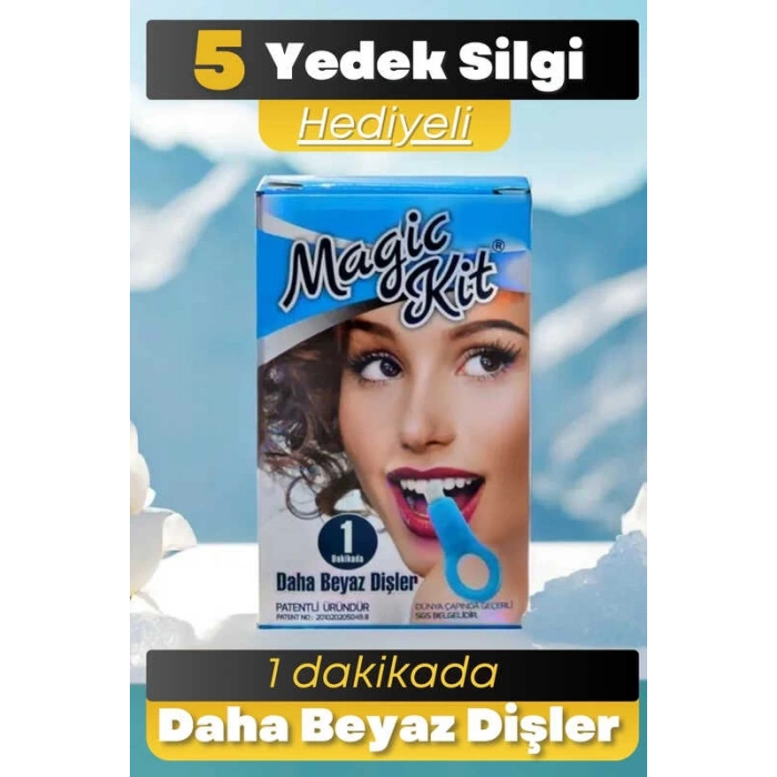 Diş  Silgisi 1 Aparatlı + 5 Yedek Süngerli Set 1 Paket