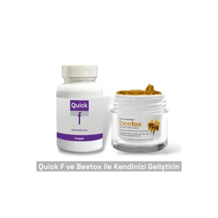 Diyet Destekleyici Takviye 15li + Bee Tox Arı Zehri Kırışıklık Önleyici Krem