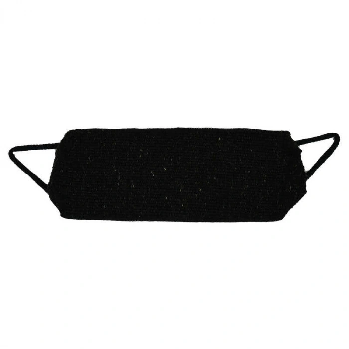 Doğal Keçi Kılı İpli Sırt ve Vücut Kesesi Siyah 52x18