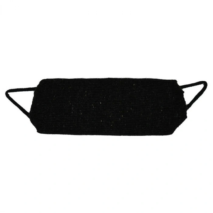 Doğal Keçi Kılı İpli Sırt ve Vücut Kesesi Siyah 52x18