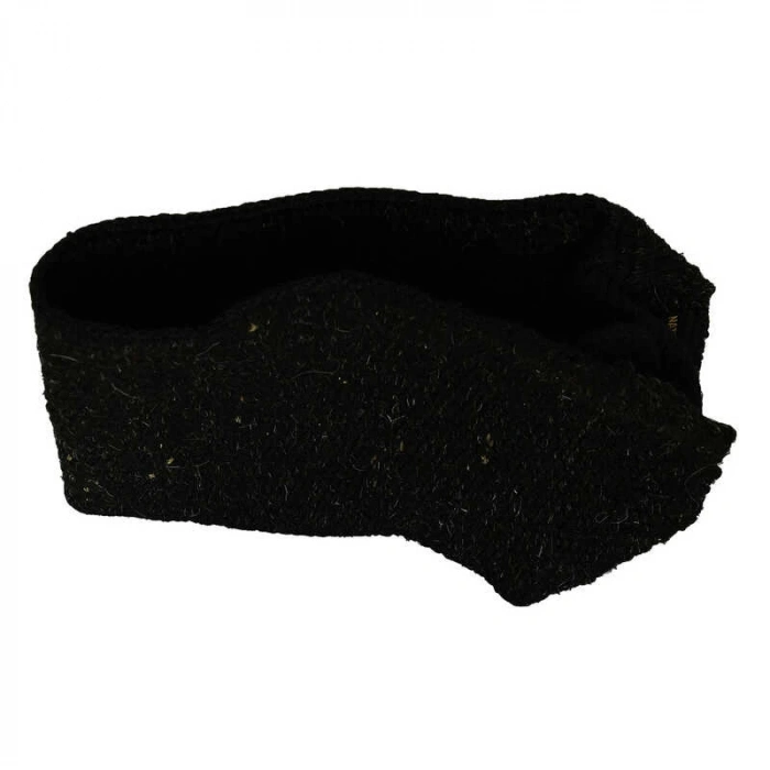 Doğal Keçi Kılı İpli Sırt ve Vücut Kesesi Siyah 52x18