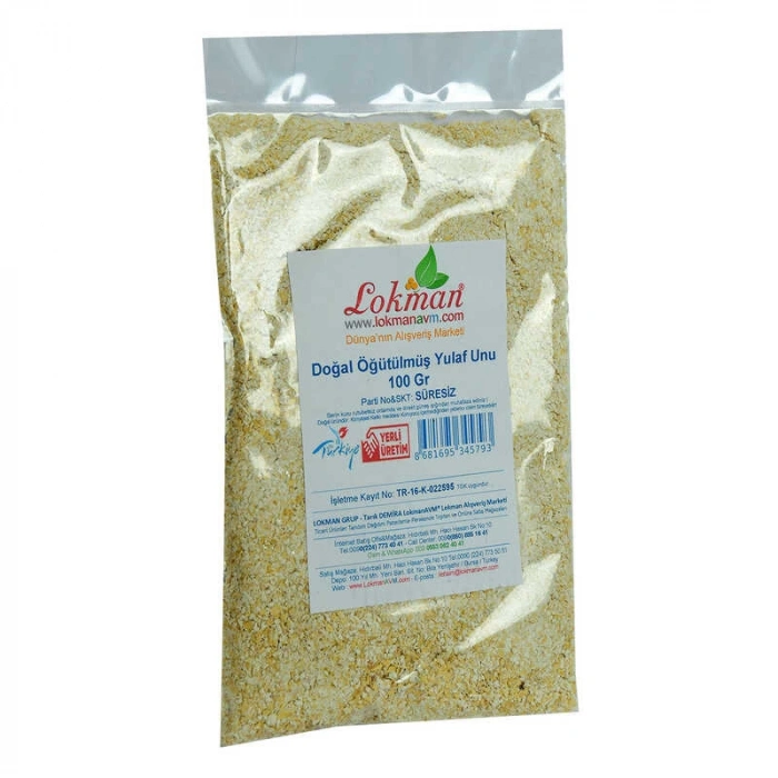 Doğal Öğütülmüş Yulaf Unu 100 Gr Paket