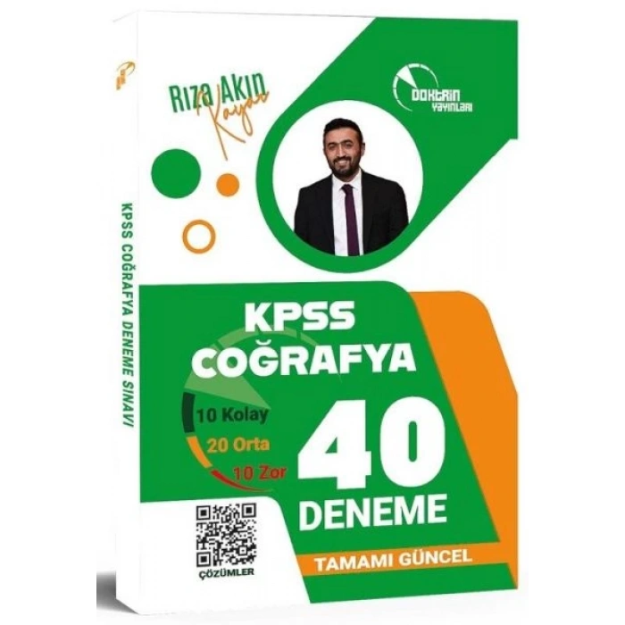 Doktrin KPSS Coğrafya 40 Deneme Çözümlü