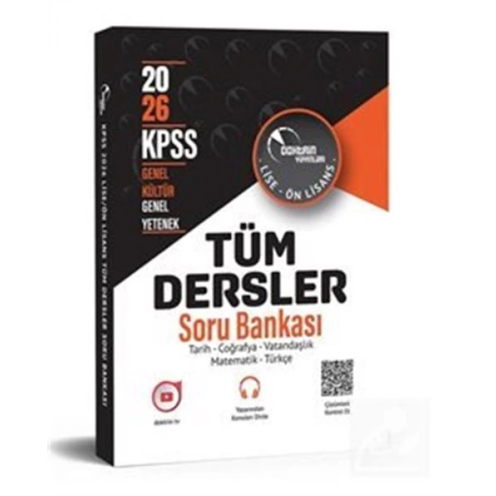 Doktrin Yayınları 2026 Kpss Lise Önlisans Genel Kültür Yetenek Tüm Dersler Tek  Soru Bankası