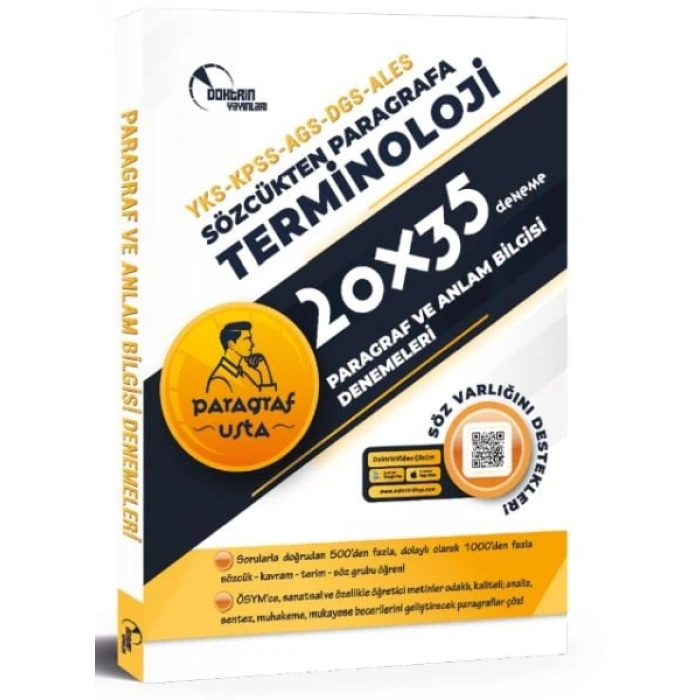 Doktrin Yayınları YKS-KPSS-AGS-DGS-ALES Paragraf 20*35 Deneme