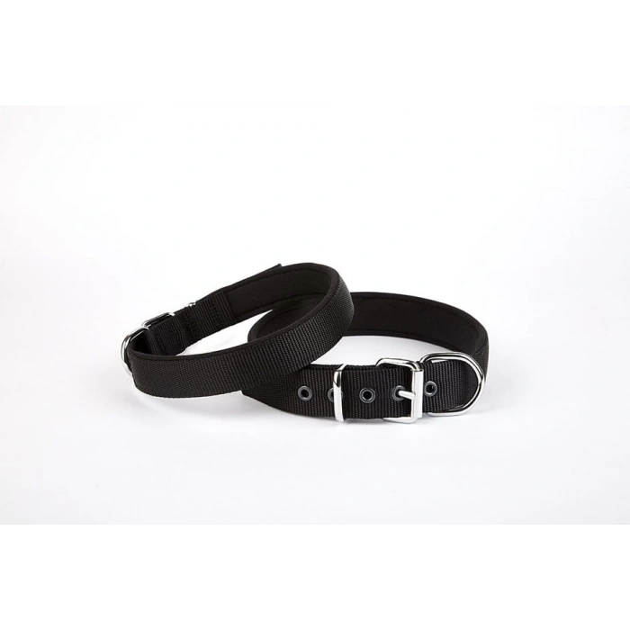 Dokuma Köpek Boyun Tasması 45-52 cm Siyah