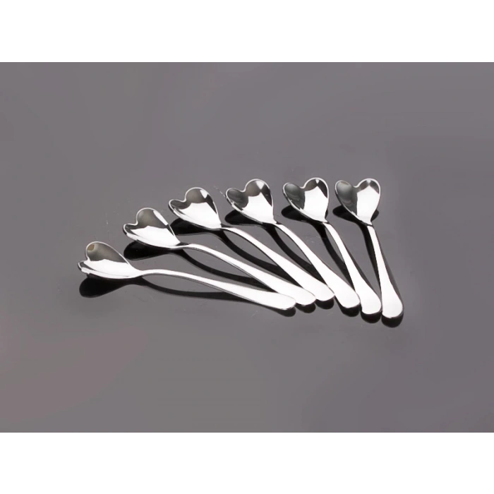 Dondurma Kaşığı - Kalpli (6Adet)