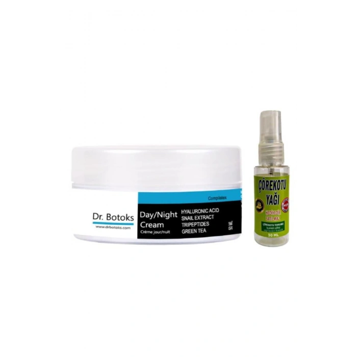Dr Bot.oks Yaslanma Karşıtı Yüz Bakım Kremi 50 ml x 1 adet+Vücut Sızıları İçin Çörek Otu 30 ml