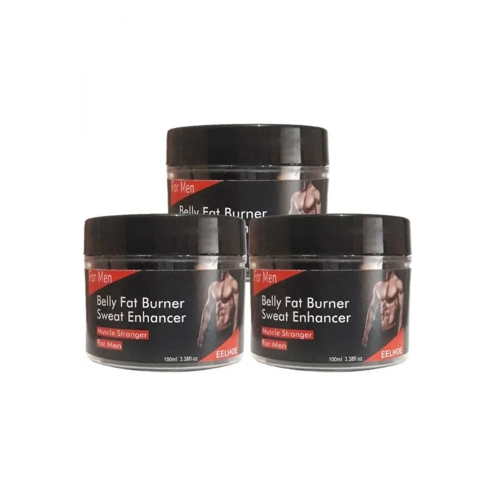 Eelhoe Belly 3lü Adet Fatburner Sweat Enhancer Erkeklere Özel Kas Şekillendirme Kremi 100 ml