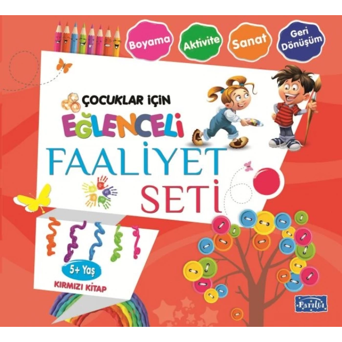 Eğlenceli Faaliyet Seti - Kırmızı  - 5+ Yaş