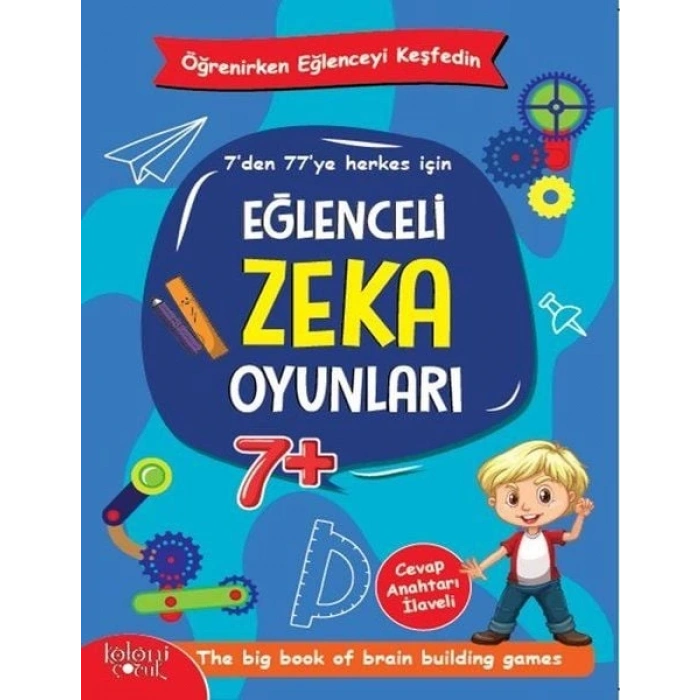 Eğlenceli Zeka Oyunları - Mavi  -Öğrenirken Eğlenceyi Keşfedin