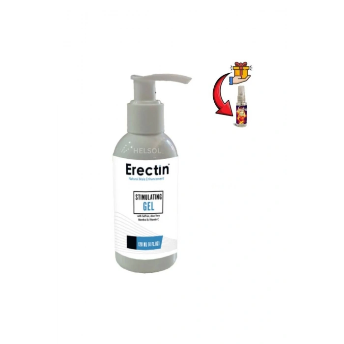 Erectin Jel Sertleşmeye Destekleyici Bakım Jeli 120 ml x 1 ad.+Lustra Masaj Yağı
