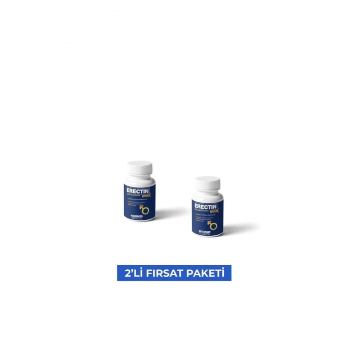 Erectin Max Natural Male Enhancement Erkeklere Özel Geliştirici 30 Lu X 2 Adet