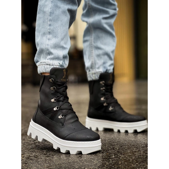 Erkek Spor Bot B Siyah (Beyaz Taban)