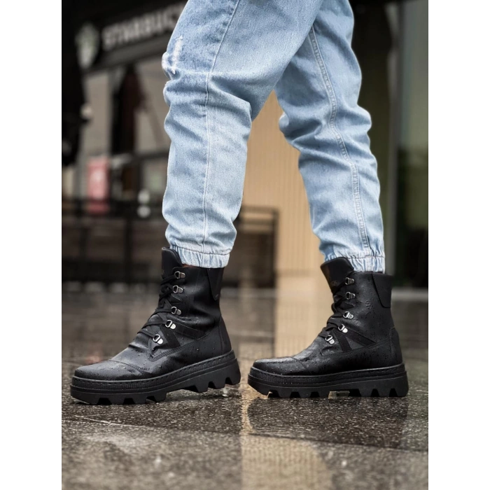 Erkek Spor Bot B Siyah (Siyah Taban)