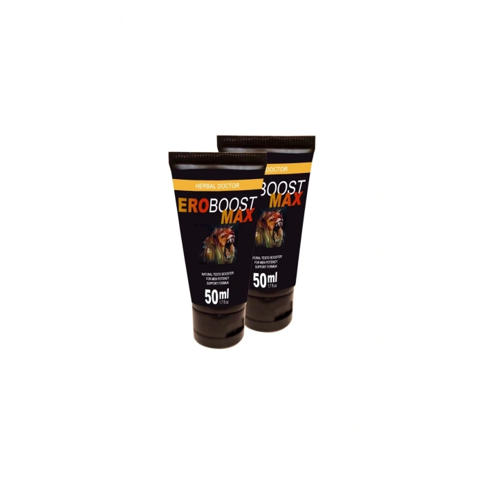 EroBoost Max 2 Adet Testo 50 ml Cream Boyut Harici Uygulama Kremi Bkn1EK314