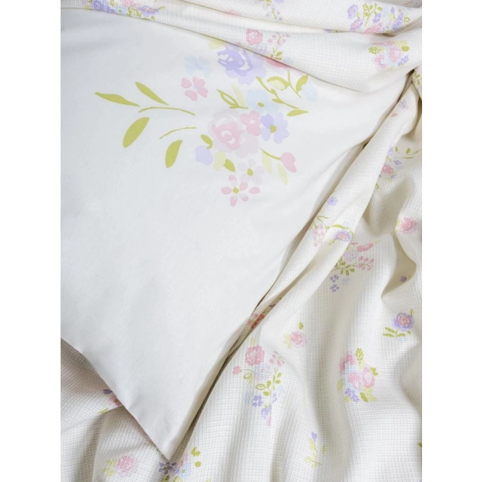 Estiva Çift Kişilik Pike Takımı Petal Pembe