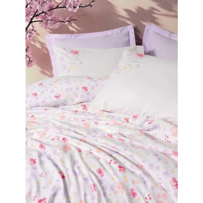 Estiva Çift Kişilik Pike Takımı Winsome Lila