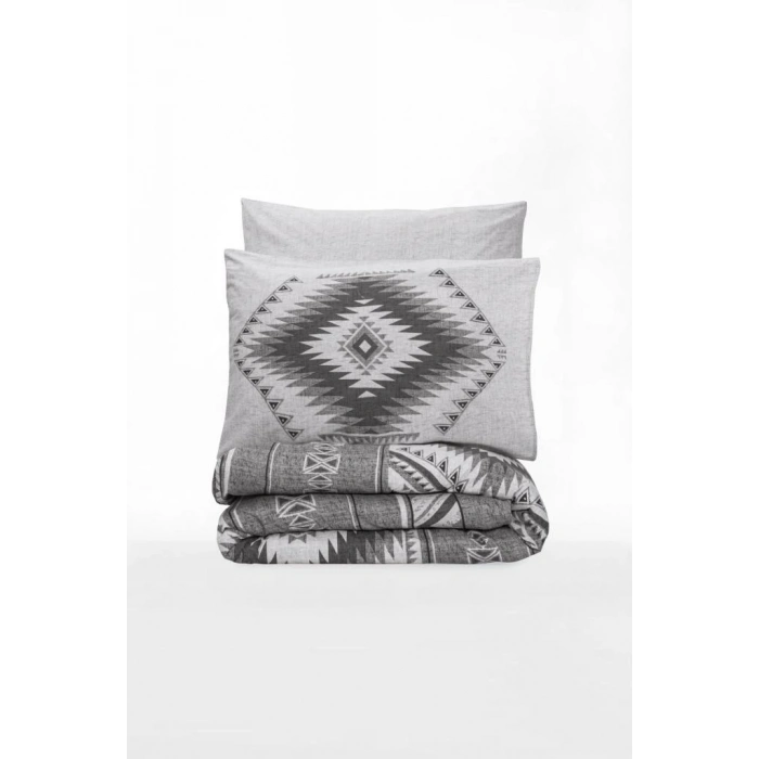 Etnich Nev Takımı Çift Kişilik Delos Antrasit