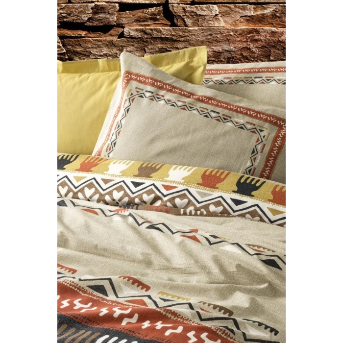 Etnich Nev Takımı Çift Kişilik Magnus Hardal