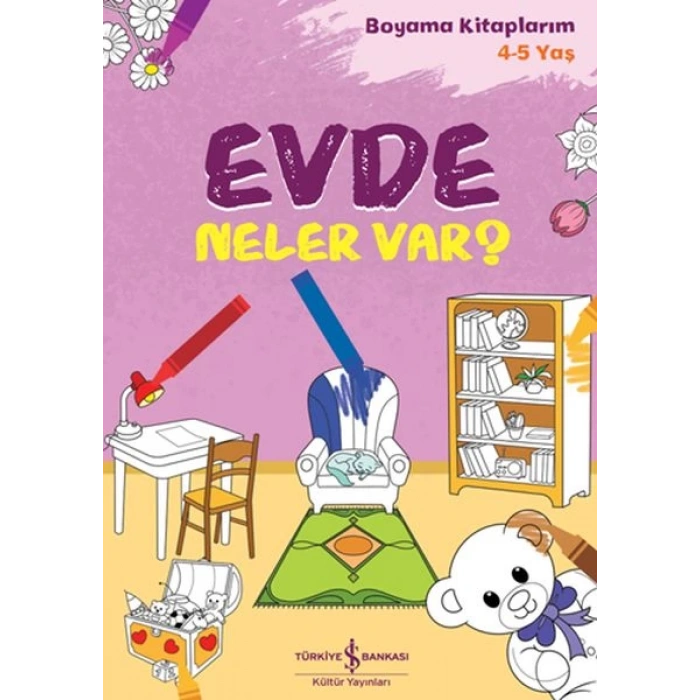 Evde Neler Var? - Boyama larım 4-5 Yaş