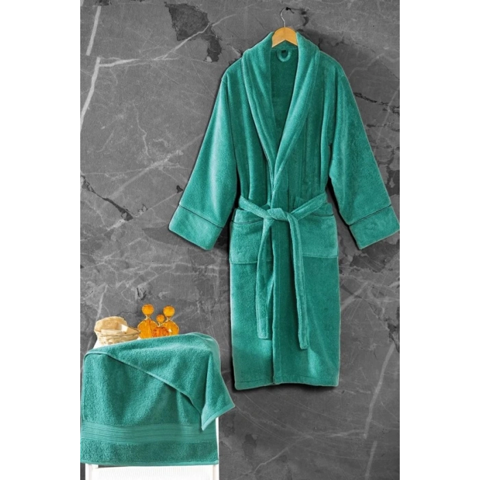 Exclusive Single Bornoz Seti Yeşil M/l 8680108069165