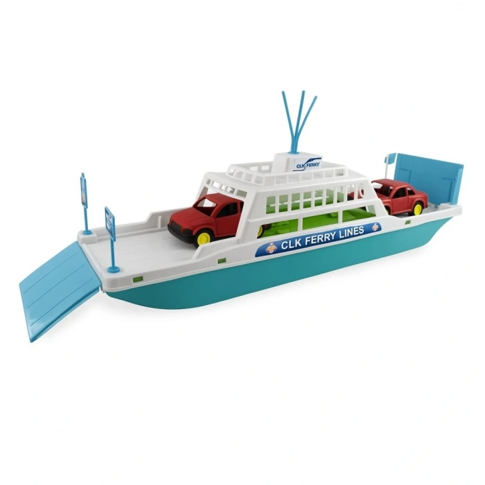 Feribot Araç Taşııyan Gemi 45 cm - Turkuaz