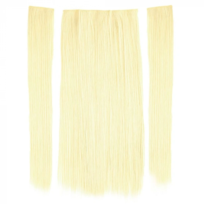 Fiber Sentetik Düz Yarım Ay + 2 Yan Çıt Çıt / Platin