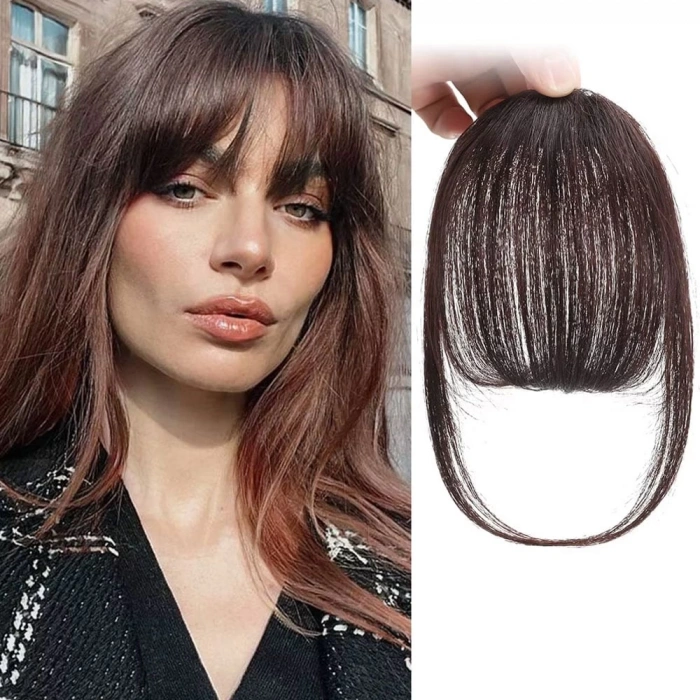 Fiber Sentetik İnce Perçem / Kahverengi