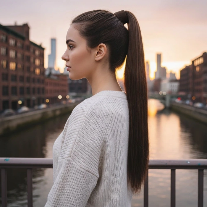 Fiber Sentetik Sihirli At Kuyruğu / Orta Kumral