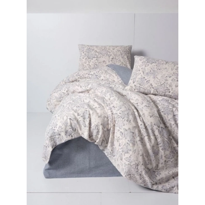 Flanel Nev Takımı Çift Kişilik Ruby Antrasit