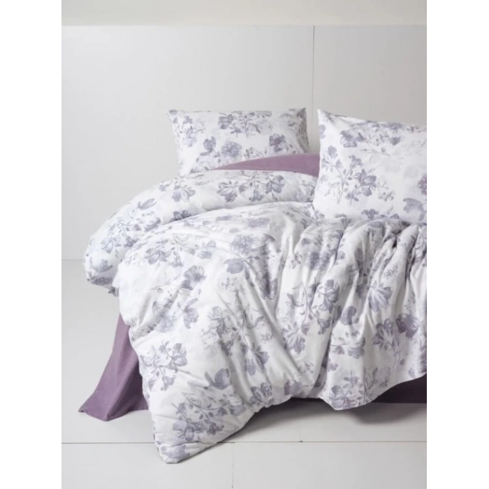 Flanel Nev Takımı Çift Kişilik Sadie Mor
