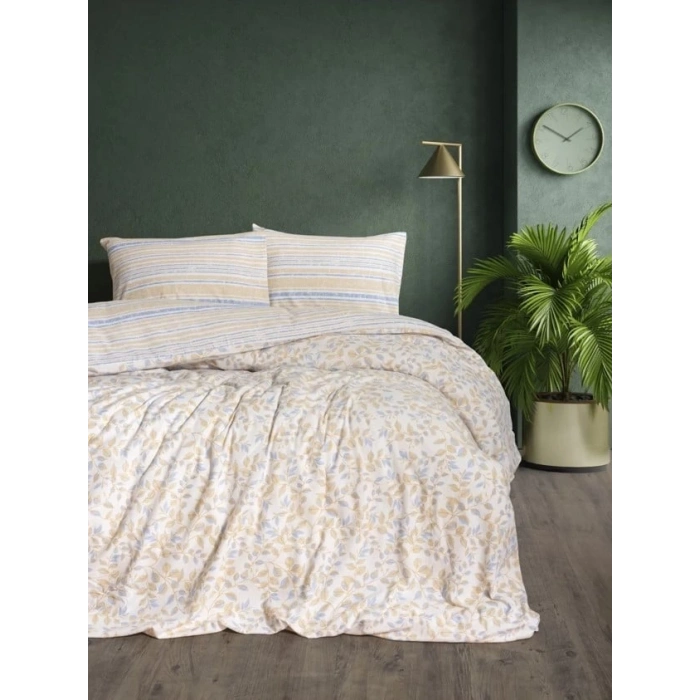 Flanel Nev Takımı Tek Kişilik Roof Mavi