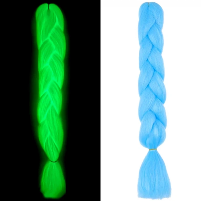 Fosforlu Neon Örgülük Saç Esperer 100 Gr. / Bebek Mavisi