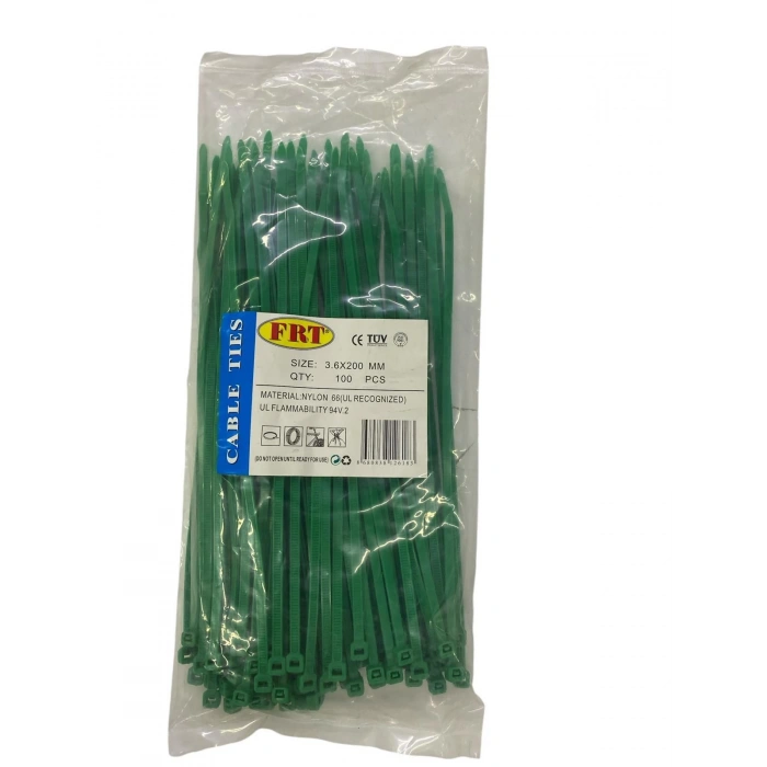 FRT Yeşil 3,6X200 Kablo Bağı